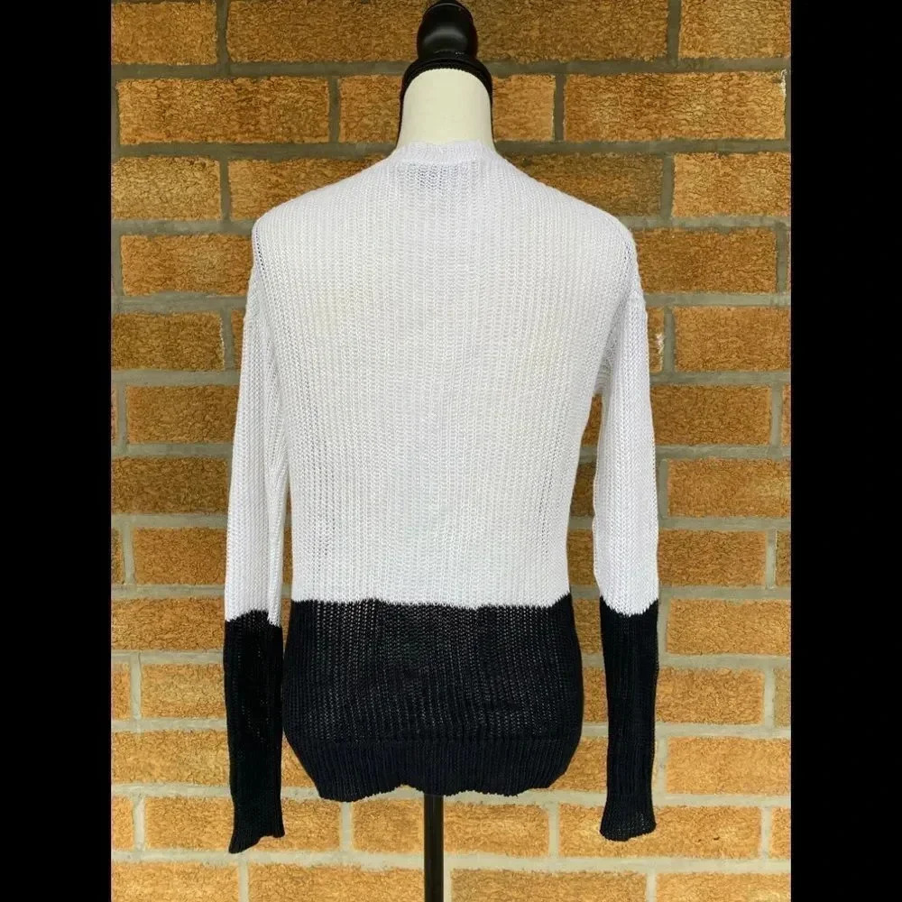 Vince Colorblock Drop Shoulder Knit Pullover - Picture 7 of 13